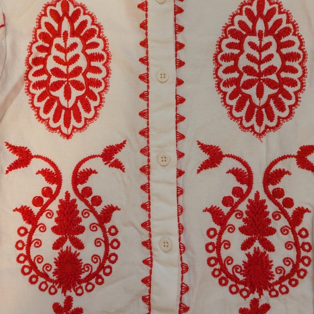 Zara cute embroidery top
